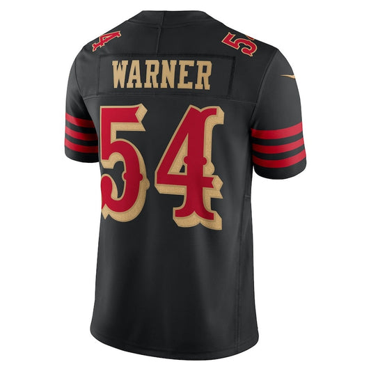 SF.49ers #54 Fred Warner 2025 Rivalries Collection Limited Jersey-CROVYIE - Black Stitched American Football Jersey-CROVYIE