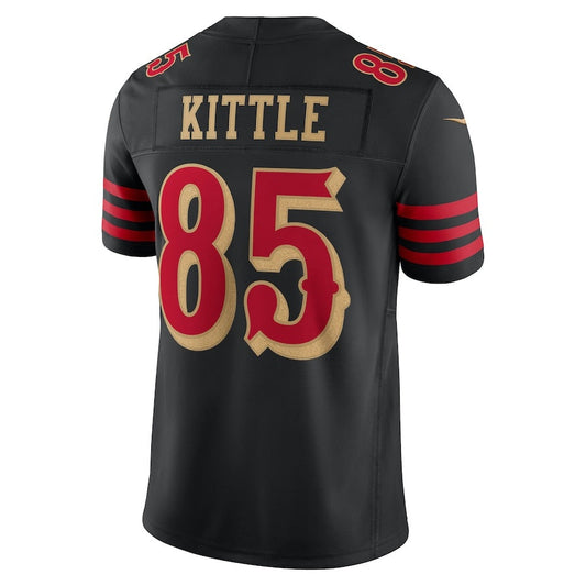 SF.49ers #85 George Kittle 2025 Rivalries Collection Limited Jersey-CROVYIE - Black Stitched American Football Jersey-CROVYIE