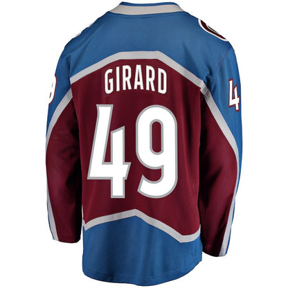 C.Avalanche #49 Samuel Girard Fanatics Branded Breakaway Player Jersey  Burgundy Stitched American Hockey Jerseys CROVYIE