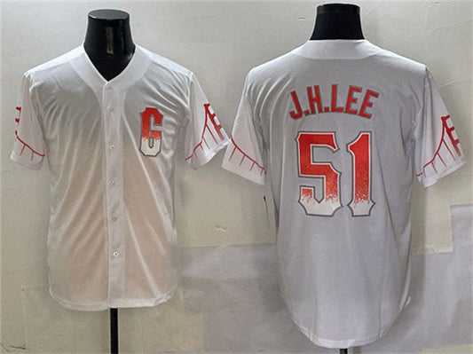 San Francisco Giants #51 Jung Hoo Lee White City Connect Cool Base Stitched Baseball Jersey