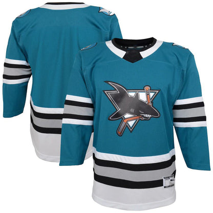 SJ.Sharks 30th Anniversary Premier Jersey Teal Stitched American Hockey Jerseys CROVYIE