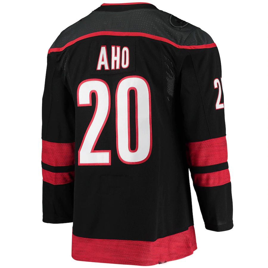 C.Hurricanes #20 Sebastian Aho Alternate Primegreen Authentic Pro Player Jersey Black Stitched American Hockey Jerseys CROVYIE