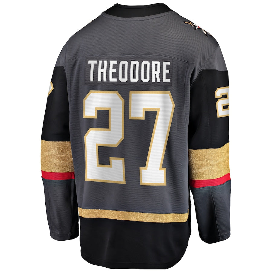 V.Golden Knights #27 Shea Theodore Fanatics Branded Alternate Premier Breakaway Player Jersey Gray Hockey Jerseys CROVYIE