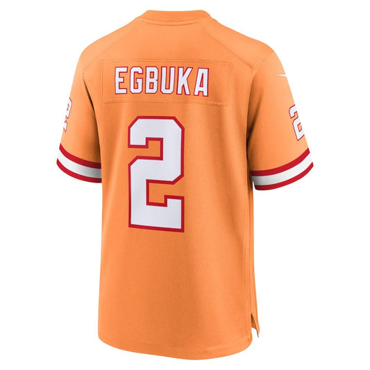 TB.Buccaneers #2 Emeka Egbuka Creamsicle Alternate 2 Game American Football Jerseys