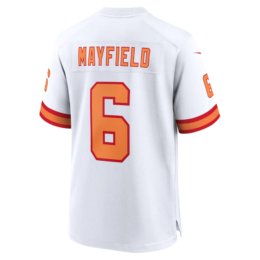 TB.Buccaneers #6 Baker Mayfield '76 White Player Game Stitched American Football Jerseys