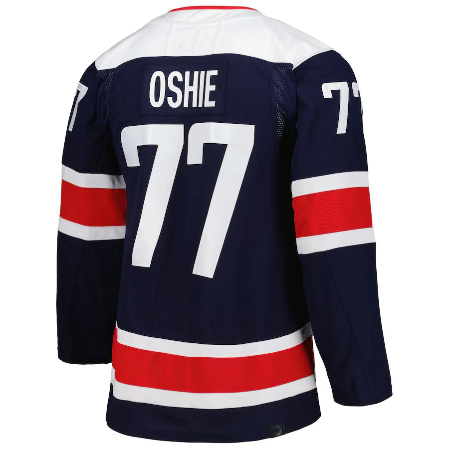W.Capitals #77 TJ Oshie Primegreen Authentic Pro Alternate Player Jersey Navy Stitched American Hockey Jerseys CROVYIE