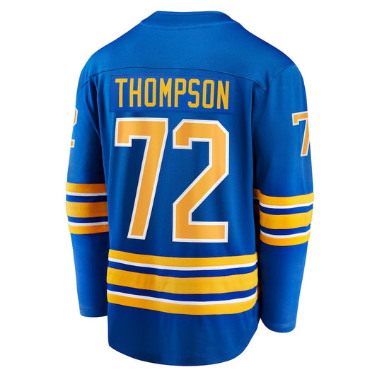 B.Sabres #72 Tage Thompson Fanatics Branded Home Breakaway Player Jersey Royal Stitched American Hockey Jerseys CROVYIE