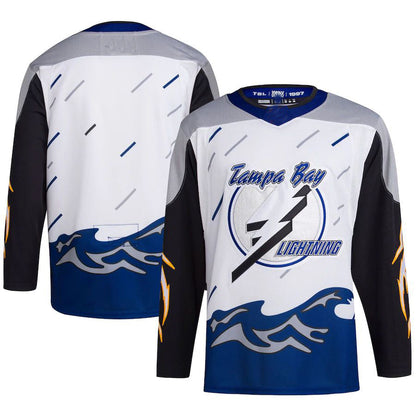 TB.Lightning Reverse Retro 2.0 Authentic Blank Jersey White Stitched American Hockey Jerseys CROVYIE