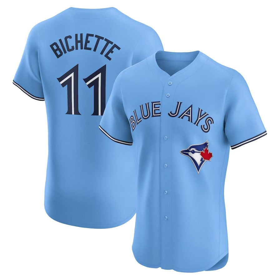 Toronto Blue Jays #11 Bo Bichette Alternate Elite Player Jersey - Powder Blue Stitched Baseball Jersey