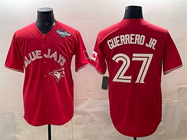 Toronto Blue Jays #27 Vladimir Guerrero Jr. Red 2025 World Series Cool Base Stitched Baseball Jersey