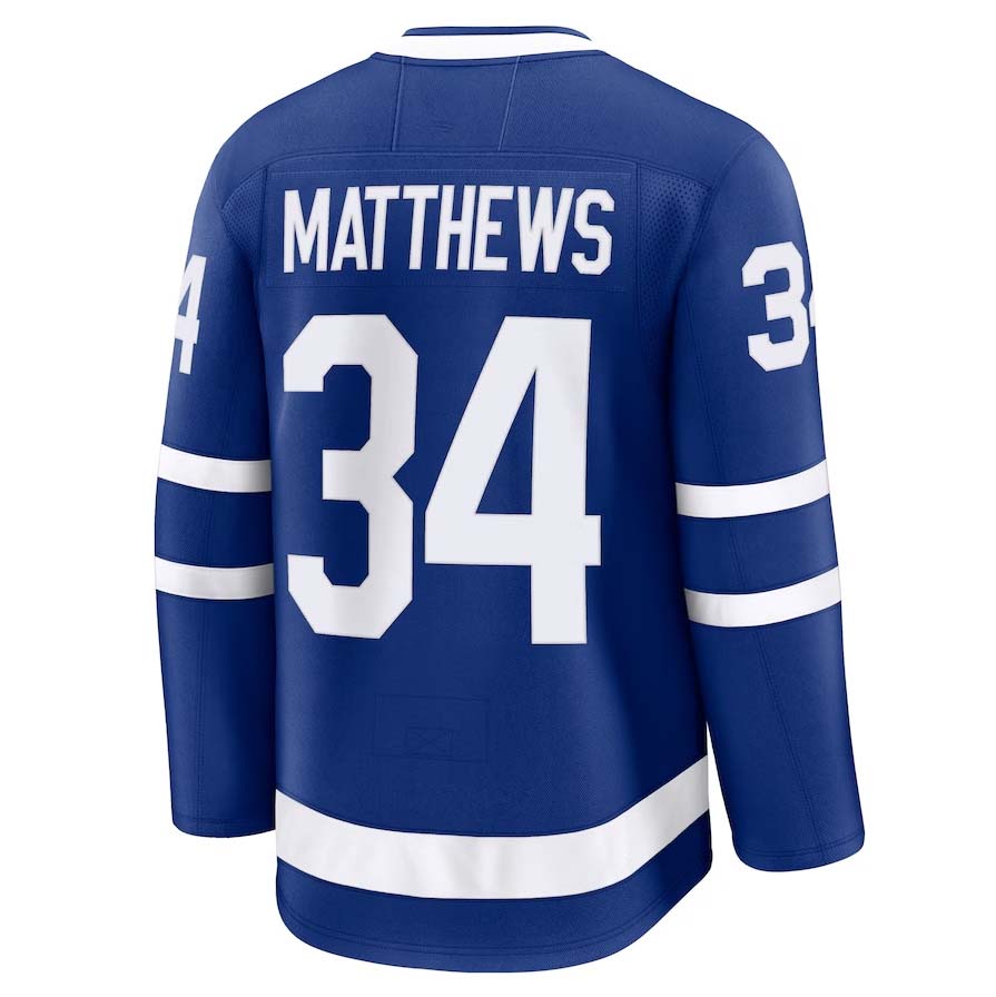 T.Maple Leafs #34 Auston Matthews Fanatics Captain Patch Home Premium Jersey - Blue Stitched American Hockey Jerseys CROVYIE