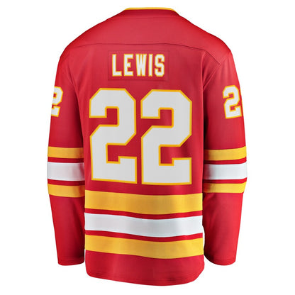 C.Flames #22 Trevor Lewis Fanatics Branded Home Breakaway Player Jersey Red Stitched American Hockey Jerseys CROVYIE