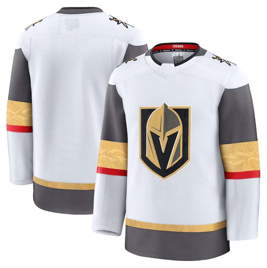 V.Golden Knights Fanatics Away Premium Jersey - White Stitched American Hockey Jerseys CROVYIE