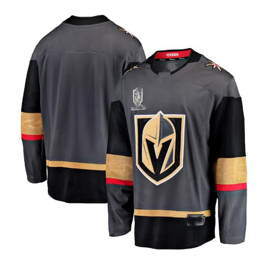 V.Golden Knights Fanatics Branded 2023 Stanley Cup Champions Alternate Breakaway Jersey - Black Hockey Jerseys CROVYIE