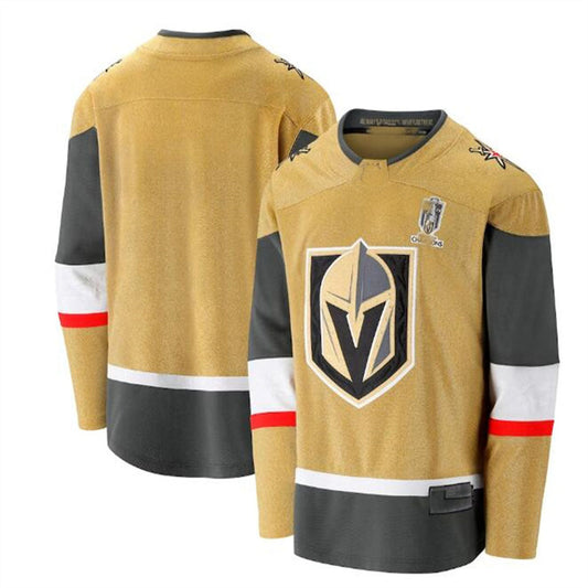 V.Golden Knights Fanatics Branded 2023 Stanley Cup Champions Home Breakaway Jersey - Gold Hockey Jerseys CROVYIE