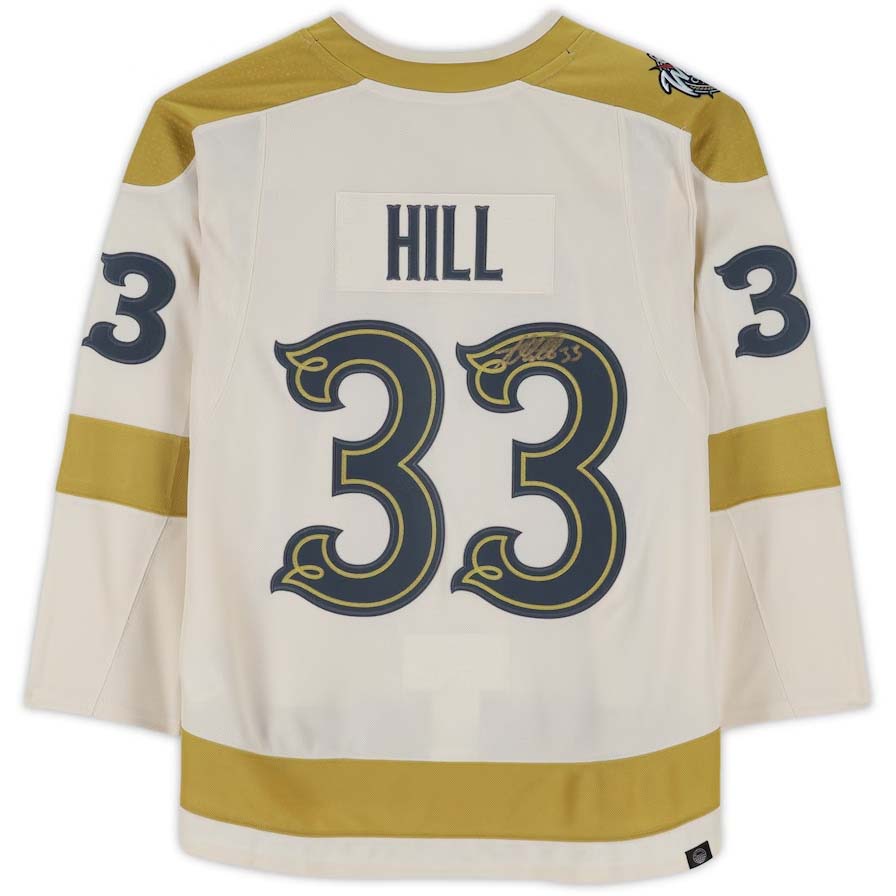 V.Golden Knights #33 Adin Hill Autographed Fanatics Authentic 2024 Winter Classic Authentic Jersey Hockey Jerseys CROVYIE