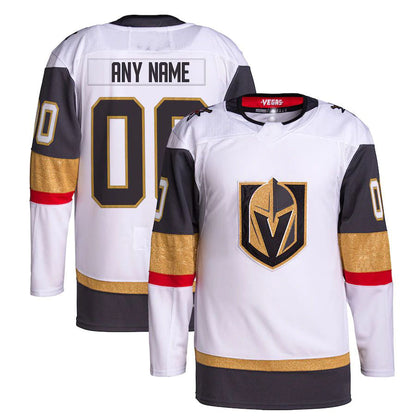 Custom V.Golden Knights Away Primegreen Authentic Pro White Gray Stitched American Hockey Jerseys CROVYIE