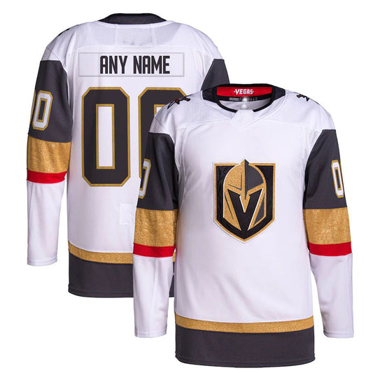 Custom V.Golden Knights Away Primegreen Authentic Pro White Gray Stitched American Hockey Jerseys CROVYIE
