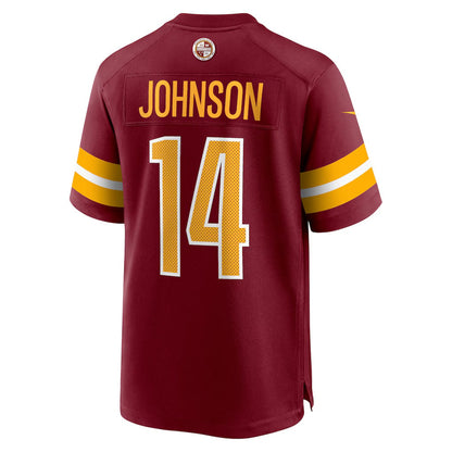 W.Commanders #14 Josh Johnson Burgundy Team Game Stitched American Football Jerseys