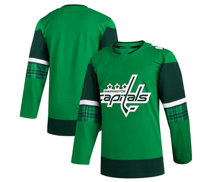W.Capitals 2023 St. Patrick's Day Primegreen Authentic Jersey - Kelly Green Stitched American Hockey Jerseys CROVYIE