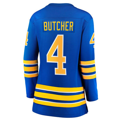 B.Sabres #4 Will Butcher Fanatics Branded Home Breakaway Player Jersey Royal Stitched American Hockey Jerseys CROVYIE