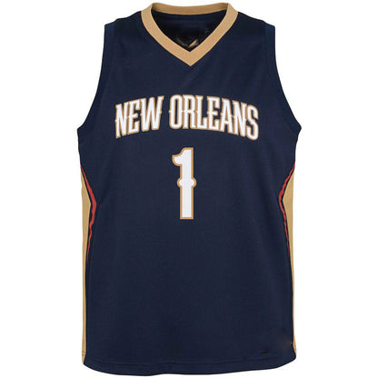 NO.Pelicans #1 Zion Williamson Pelicans Swingman Jersey  Icon Edition Navy Stitched American Basketball Jersey