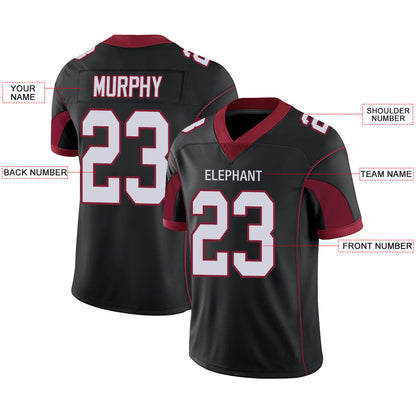 Custom A.Cardinal Men American Black Stitched Football Jerseys