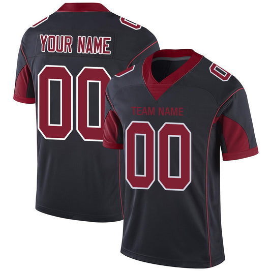 Custom A.Cardinal Men American Color Rush Black Stitched Football Jerseys