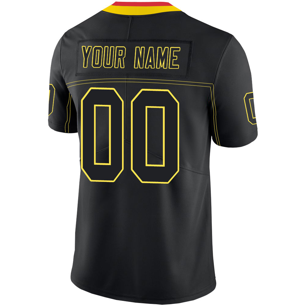 Custom KC.Chiefs Stitched American Football Jerseys Personalize Birthday Gifts Black Jersey