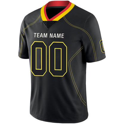 Custom KC.Chiefs Stitched American Football Jerseys Personalize Birthday Gifts Black Jersey