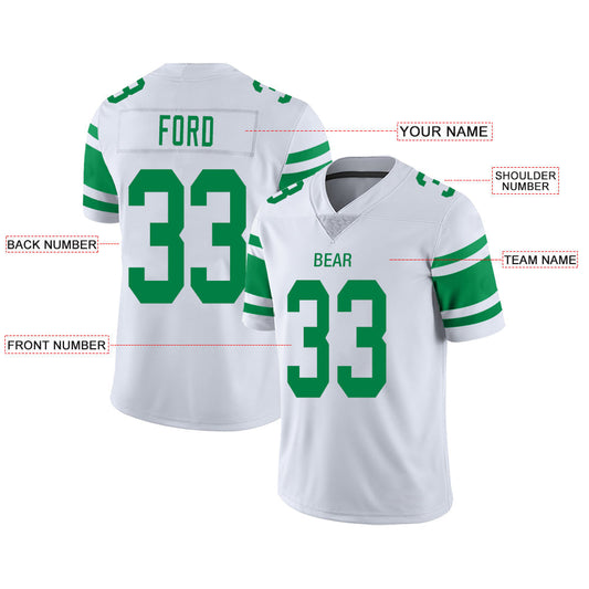 Custom NY.Jets Stitched American Football Jerseys Personalize Birthday Gifts White Jersey